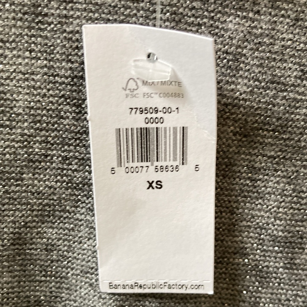 Banana Republic sparkly grey long sleeve top - Picture 5 of 5